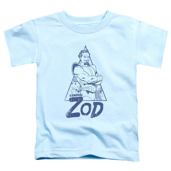 Trevco Sportswear SM1955-TT-1 Superman Vintage Zod Toddler Short Sleeve T-Shirt, Light Blue - Small 2T