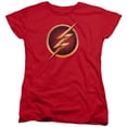 thumbnail image 1 of Trevco Sportswear FLSH107B-WT-2 The Flash Chest Logo Womens Short Sleeve T-Shirt, Red - Medium, 1 of 1