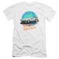 thumbnail image 1 of Trevco Sportswear UNI1127-PSF-1 Back to the Future Bttf Airbrush Premium Canvas Adult Slim Fit 30-1 Short Sleeve T-Shirt, White - Small, 1 of 1