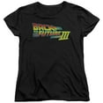 thumbnail image 1 of Trevco Sportswear UNI342-WT-4 Back to the Future III Logo Womens Short Sleeve T-Shirt, Black - Extra Large, 1 of 1
