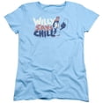 thumbnail image 1 of Trevco Sportswear UNI530-WT-3 Chilly Willy I Say Chill Womens Short Sleeve T-Shirt, Light Blue - Large, 1 of 1