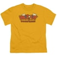 thumbnail image 1 of Trevco Sportswear UNI962-YT-2 Woody Woodpecker In Logo Youth Short Sleeve T-Shirt, Gold - Medium, 1 of 2