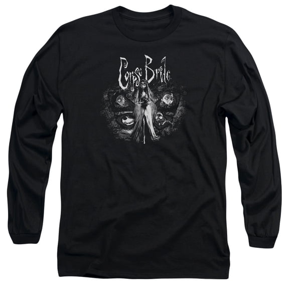 Corpse Bride Men's Bride To Be Long Sleeve Large Black
