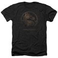 thumbnail image 1 of Trevco Sportswear WBM418-HA-3 Mortal Kombat X Metal Seal Adult Regular Fit Heather Short Sleeve T-Shirt, Charcoal - Large, 1 of 1