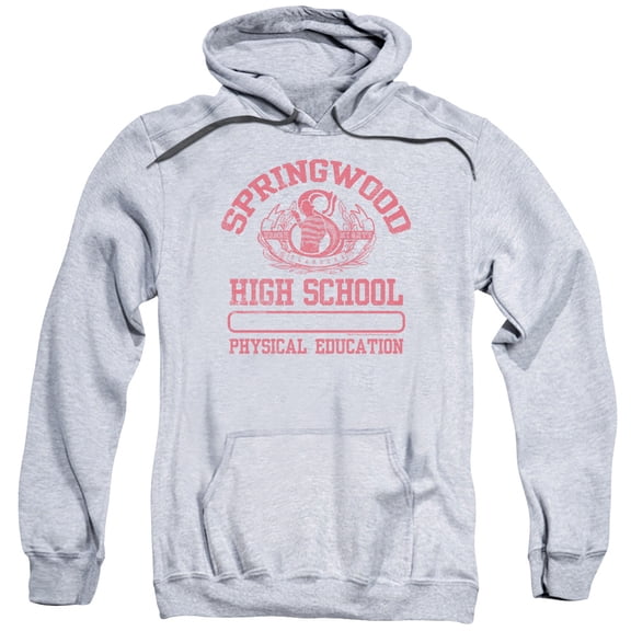 Trevco Sportswear WBM625-AFTH-3 Nightmare on Elm Street Springwood High Adult Pullover Hoodie, Athletic Heather - Large