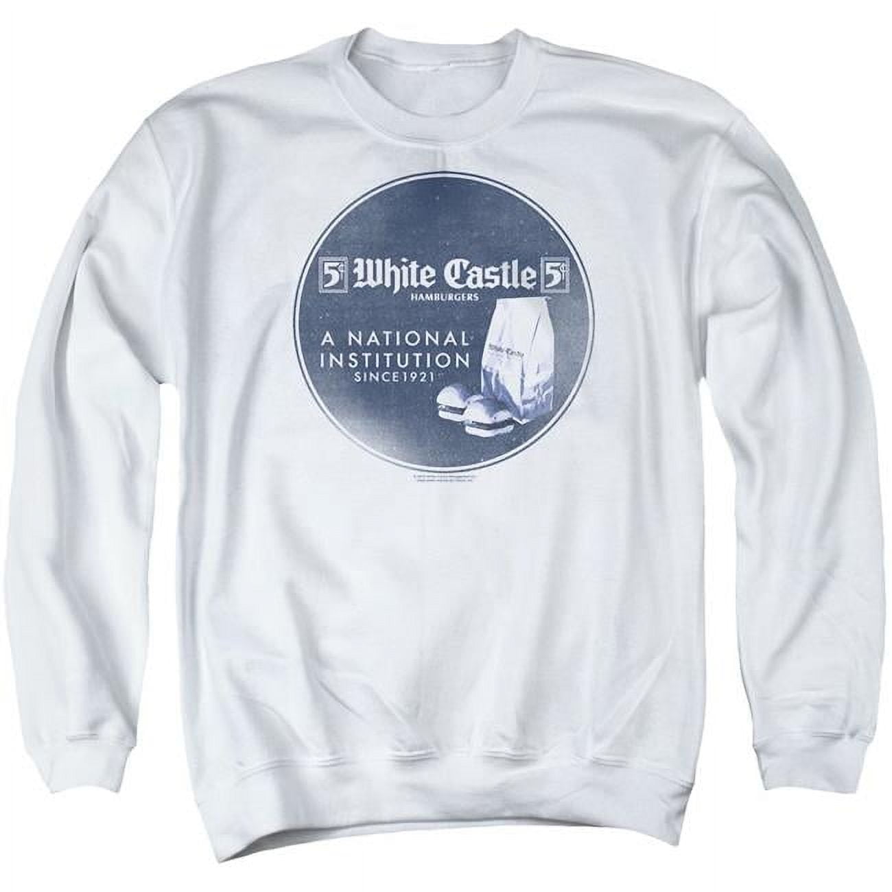 Trevco Sportswear WHT133-AS-6 White Castle National Institution