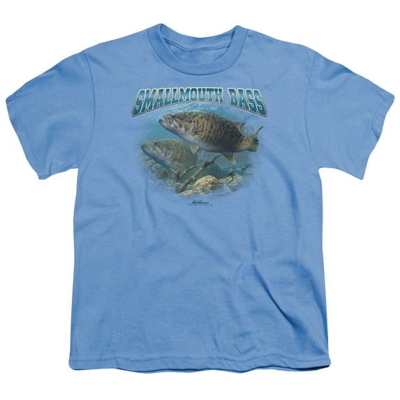 Trevco Sportswear WW164-YT-3 Wildlife Ganging Up Youth Short Sleeve T-Shirt, Carolina Blue - Large