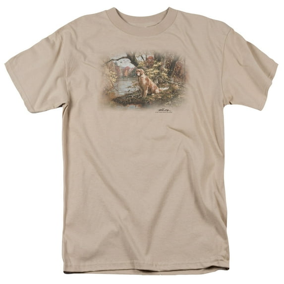 Trevco Sportswear WW274-AT-6 Wildlife Ready To Go On Adult Regular Fit Short Sleeve T-Shirt, Sand - 3X