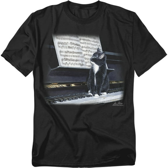 Wildlife T-Shirt Kitten On The Keys Unisex Graphic Tee For Men & Women