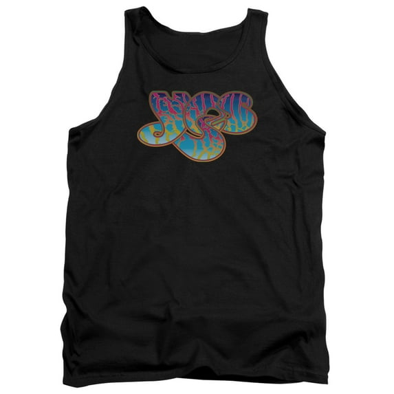 Trevco Sportswear YES102-TK-5 Yes Logo Adult Tank Top, Black - 2X