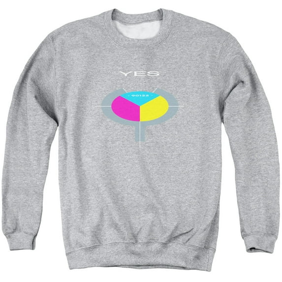 Trevco Sportswear YES106-AS-3 Yes 90125 Adult Crewneck Sweatshirt, Athletic Heather - Large