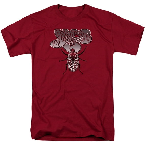 Trevco Sportswear YES104-AT-5 Yes Beetle Adult Regular Fit Short Sleeve T-Shirt, Cardinal - 2X