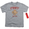 thumbnail image 1 of Trevco Sportswear NYC136-YT-3 York City FDNY Vintage Decal Youth Short Sleeve T-Shirt, Athletic Heather - Large, 1 of 1