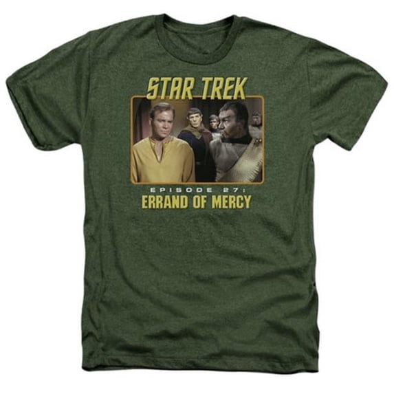 Trevco St Original-Episode 27 - Adult Heather Tee - Military Green- Medium