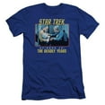 thumbnail image 1 of Trevco  St Original & Episode 40 Premium Canvas Adult Cotton Slim Fit 30-1 T-Shirt, Royal Blue - Medium, 1 of 1