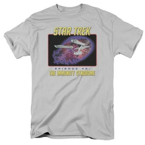 Trevco St Original-Episode 48 - Short Sleeve Adult 18-1 Tee - Silver- Medium