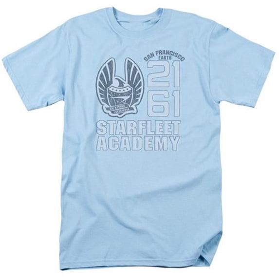 Trevco Star Trek-2161 Short Sleeve Adult 18-1 Tee - Carolina Blue - Small