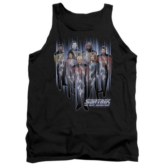 Trevco Star Trek-Beam Us Up - Adult Tank Top - Black- 2X