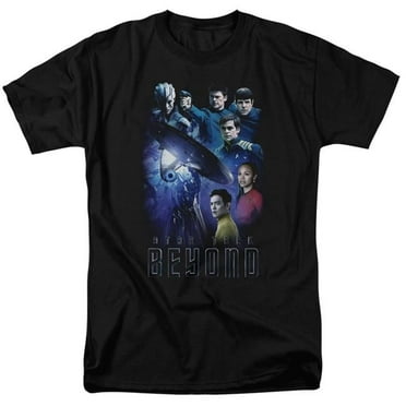 Trevco  Star Trek Beyond & Beyond Cast Short Sleeve Adult Cotton 18-1 T-Shirt, Black - Medium