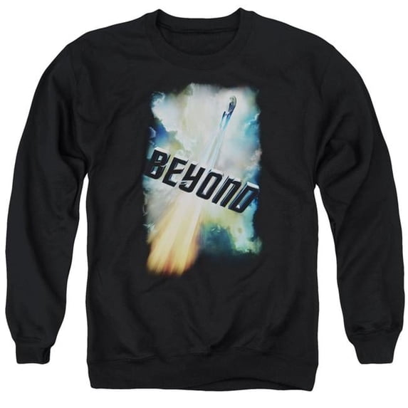 Trevco Star Trek Beyond & Beyond Poster Adult Crewneck Sweatshirt, Black - Small