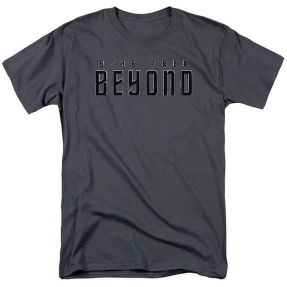 Trevco Star Trek Beyond & Star Trek Beyond Short Sleeve Adult Cotton 18-1 T-Shirt, Charcoal - Extra Large