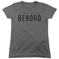 thumbnail image 1 of Trevco CBS1773-WT-5 Star Trek Beyond & Star Trek Beyond Short Sleeve Cotton Women T-Shirt, Charcoal - 2X, 1 of 1