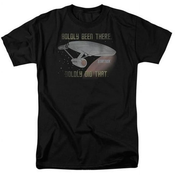 Trevco Star Trek-Boldly Did That - Black- Large