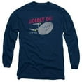 thumbnail image 1 of Trevco CBS1739-AL-4 Star Trek & Boldly Go Adult 18-1 Long Sleeve T-Shirt, Navy - Extra Large, 1 of 1