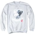 thumbnail image 1 of Trevco CBS547-AS-6 Star Trek & Borg Head Adult Cotton & Polyster Crewneck Sweatshirt, White - 3X, 1 of 1