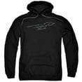 thumbnail image 1 of Trevco Star Trek-Bushwork Enterprise - Adult Pull-Over Hoodie - Black- Extra Large, 1 of 1