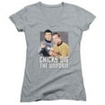 thumbnail image 1 of Trevco Star Trek-Chicks Dig - Junior Tee - Athletic Heather, Large, 1 of 1