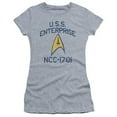 thumbnail image 1 of Trevco Star Trek-Collegiate Arch - Short Sleeve Junior Sheer Tee - Athletic Heather, Large, 1 of 1