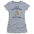 thumbnail image 1 of Trevco Star Trek-Collegiate Arch - Short Sleeve Junior Sheer Tee - Athletic Heather- Extra Large, 1 of 1