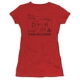 thumbnail image 1 of Trevco Star Trek-D7 Diagram - Short Sleeve Junior Sheer Tee - Red- Small, 1 of 1