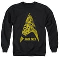 thumbnail image 1 of Trevco  Star Trek & Delta Crew Adult Cotton & Polyster Crewneck Sweatshirt, Black - 3X, 1 of 1