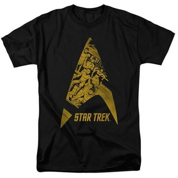 Trevco Star Trek-Delta Crew - Short Sleeve Adult 18-1 Tee - Black- 5X