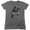 thumbnail image 1 of Trevco CBS2294-WT-3 Star Trek Discovery & Discovery Deco Womens Short Sleeve T-Shirt, Charcoal - Large, 1 of 1