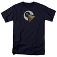thumbnail image 1 of Trevco CBS2286-AT-2 Star Trek Discovery & Vulcan Logo Short Sleeve Adult Cotton 18-1 T-Shirt, Navy - Medium, 1 of 1