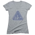 thumbnail image 1 of Trevco Star Trek-Distressed Logo - Junior V-Neck Tee - Heather, Medium, 1 of 1