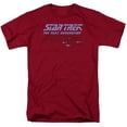 thumbnail image 1 of Trevco Star Trek-Distressed Tng - Short Sleeve Adult 18-1 Tee - Cardinal- Large, 1 of 1