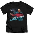 thumbnail image 1 of Trevco Star Trek-Engage - Short Sleeve Juvenile 18-1 Tee - Black- Large 7, 1 of 2