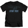 thumbnail image 1 of Trevco Star Trek-Enterprise Outline - Short Sleeve Juvenile 18-1 Tee - Black- Medium 5-6, 1 of 1
