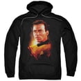 thumbnail image 1 of Trevco Star Trek-Epic Kirk - Adult Pull-Over Hoodie - Black- Large, 1 of 2