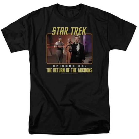 Trevco Star Trek-Episode 22 - Short Sleeve Adult 18-1 Tee - Black- 4X