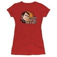 thumbnail image 1 of Trevco Star Trek-Everything - Short Sleeve Junior Sheer Tee - Red- Large, 1 of 1