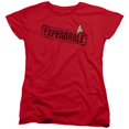 thumbnail image 1 of Trevco Star Trek-Expendable - Short Sleeve Womens Tee - Red- Small, 1 of 1