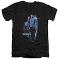 thumbnail image 1 of Trevco Star Trek-Galactic Spock - Short Sleeve Adult 30-1 V-Neck Tee - Black- Extra Large, 1 of 1