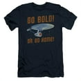 thumbnail image 1 of Trevco Star Trek-Go Bold - Short Sleeve Adult 30-1 Tee - Navy- Large, 1 of 1