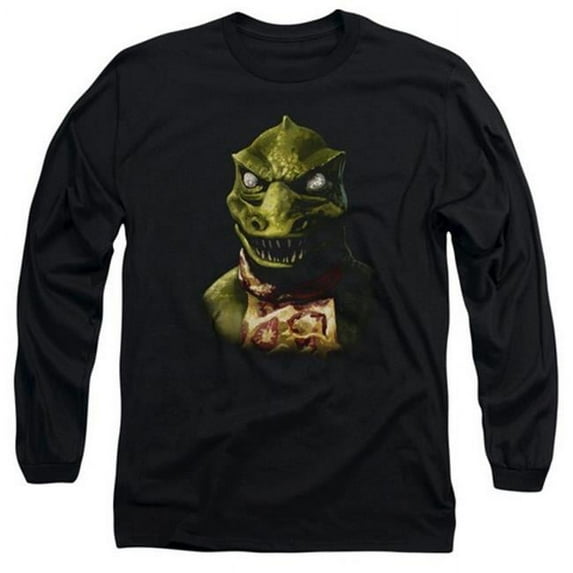 Trevco Star Trek-Gorn Bust - Long Sleeve Adult 18-1 Tee - Black- Large