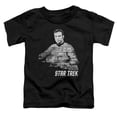 thumbnail image 1 of Trevco Star Trek-Kirk Words - Short Sleeve Toddler Tee - Black- Large 4T, 1 of 1